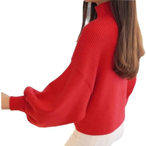 Hot Winter Women Oversized Cashmere Sweater Pull Femme Turtleneck Gray Solid Female sweaters knitted Long Sleeve Fluffy Pullover