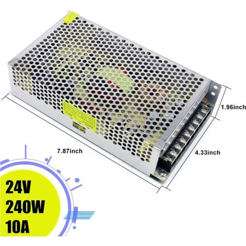 DC Power Supply Lighting Transformer DC 24V 10A 240W For LED Strip Switching Power Supply Adapter Driver Tools Switch Power Tool