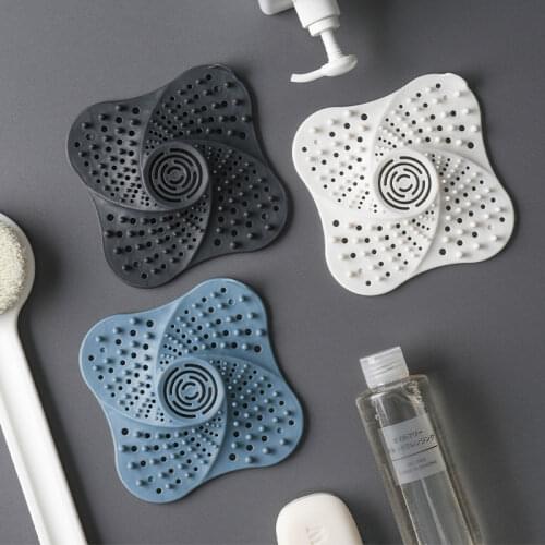 TPR Kitchen Sink Strainer Filter Shower Hair Catcher Stopper Plug Bathroom Shower Drain Sink Drains Cover Drain Hair Catcher