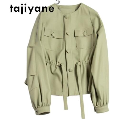 Spring Sheepskin Real Jacket Women Genuine Leather Coats Woman Clothes High Quality Female Clothing Ropa Mujer TN1296