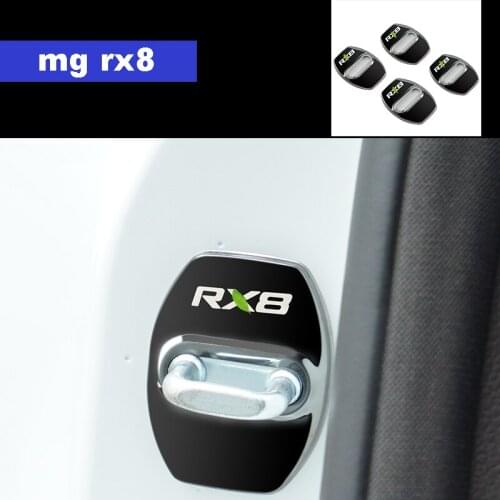 Lsrtw2017 Car Door Lock Buckle Cover Trims Doors Sticker for Mg Roewe Rx8 2018 2019 2020 Interior Accessories Auto Styling