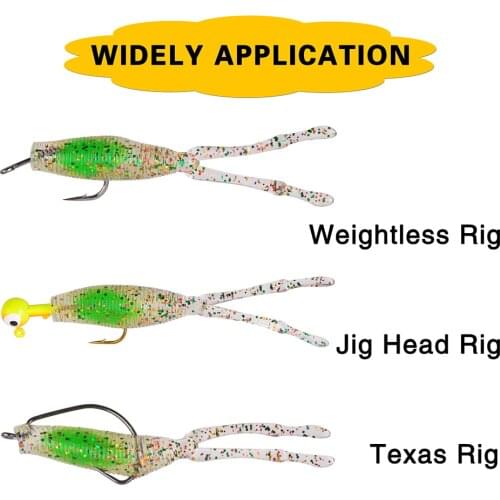 60pcs/lot Soft Lures Silicone Bait 7.5CM 3g Swimbait Wobblers Lure For Fishing Pesca Fishing Hook Soft Lures