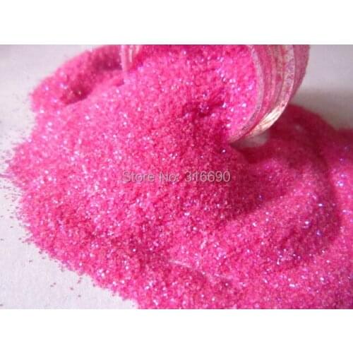 Neon pink glitter powder