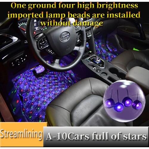NEW Car Roof Star Light Interior Mini LED Starry Laser Atmosphere Ambient Projector Lights USB Auto Decoration Night Galaxy Lamp