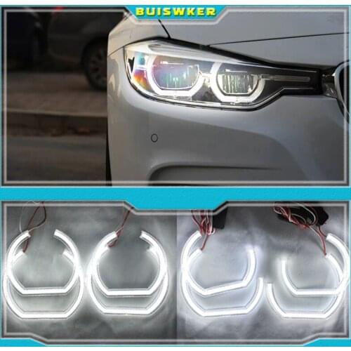 Excellent Ultra bright DTM Style led Angel Eyes halo rings For BMW E46 M3 Coupe Convertible 1999-2006 xenon headlight