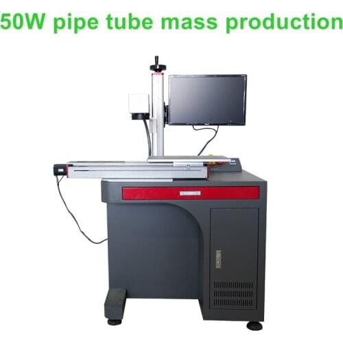 Cross sliding table portable type 20w/50W fiber laser markingmachine