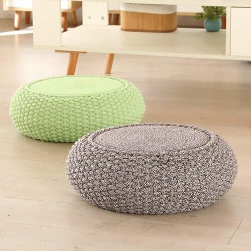 Seat cushion round futon home knot weaving tatami floor pillow seat cushion Japanese meditation breathable meditation cushion