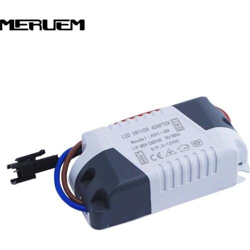 Free shipping M112"New 1-3W Ceiling downlights Light LED Power Supply Driver Electronic Transformer AC 86-265V Output300mA