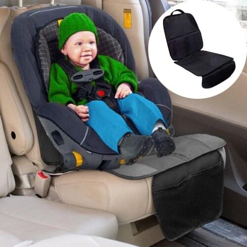 Non-slip PVC Leather Car Seat Cover Child Seat Protection Pad Mat for Under Carseat Chair Front Backrest Cushion Protector
