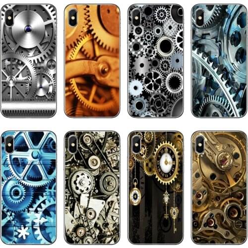 Mechanical Gear Transparent Phone Case For iPhone 12 11 Pro Max Mini XS Max XR X 8 7 Plus 6 6S Plus 5 5S SE 2020
