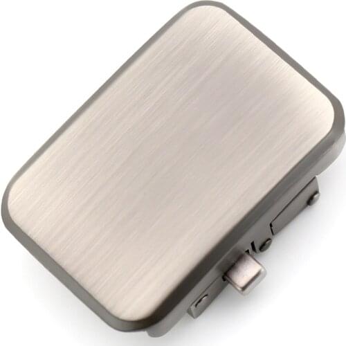 Sdsruioo Solid Men Belt Buckle Simple Automatic Belts Buckles Fit 3.4-3.6cm Wide Straps DIY Belt