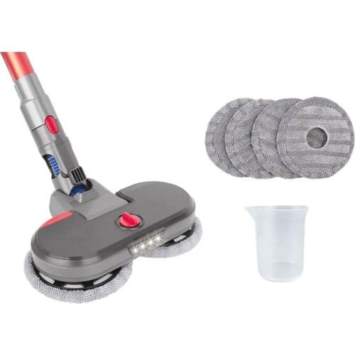 Hot TOD-Electric Spray Mopping Head Replacement for Dyson Vacuum V7 V8 V10 V11 Cordless Vacuum Cleaner Wet Dry Mop Brush Head