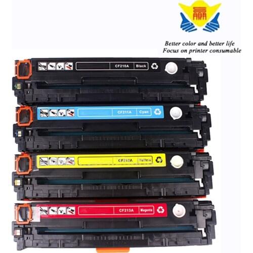 JIANYINGCHEN compatible toner cartridge CF210A CF211A CF212A CF213A for HPs Color LaserJet PRO 200 M251