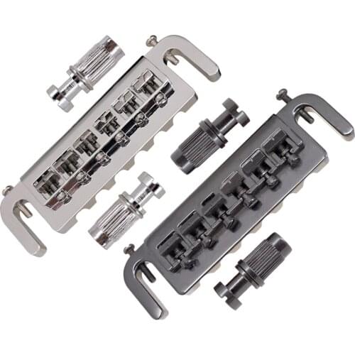 String Instrument 6 Saddles Guitar Bridge Tailpiece for Guitar AccS