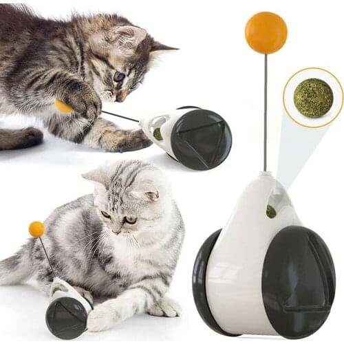 Pet Cat Smart Toy with Wheels Automatic Indoor Exercise Cat Toys Interactive Lrregular Rotating Mode Funny Daily Toy Cat Supplie