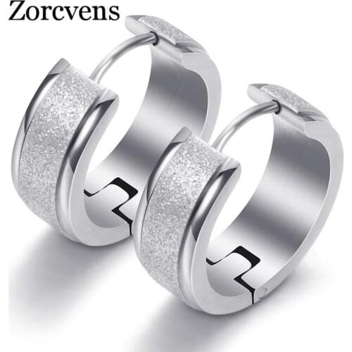 Modyle 3 Layers Gold-color Silver Color Round Hoop Earrings With 7mm Frosting Surface Width Women Earrings Aretes