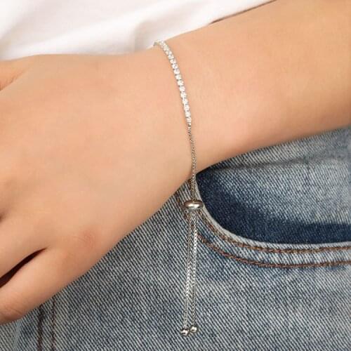Crystals Bracelets For Women Jewelry Wholesale Size Can Be Adjusted 2020 Fashion Simple Romantic Charm Accessories