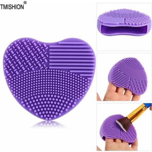 Makeup Brush Cleaning Pad Foundation Make Up Brush Scrubber Board Cleaning Mat Makeup Brush Cleaner Cosmetic Cleaning Tool