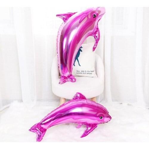 1pc 86cm Cartoon Dolphin Balloon Kids Toys Gift Wedding Birthday Children Sea Theme Party Decoration Ocean Balloon
