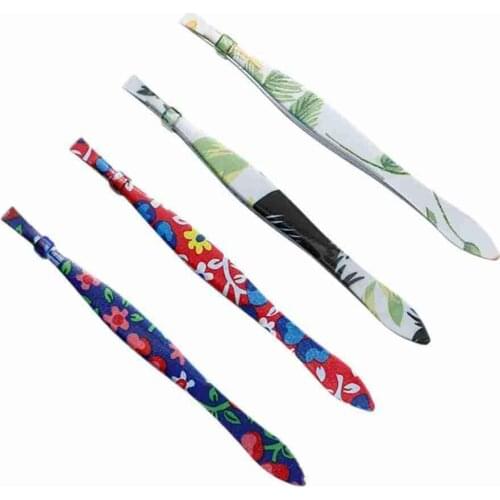 1PCS Eyebrow Tweezers Professional Eyebrow Hair Removal Tweezer Makeup Tool Steel Flower Eyebrow Convenient NO Rust