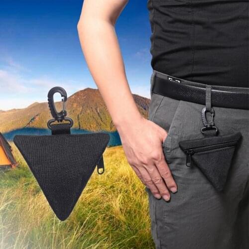 1pcs Waist Bag Mini Multifunction Nylon Triangle Key Coin Purse for Outdoor camping hiking dropshipping