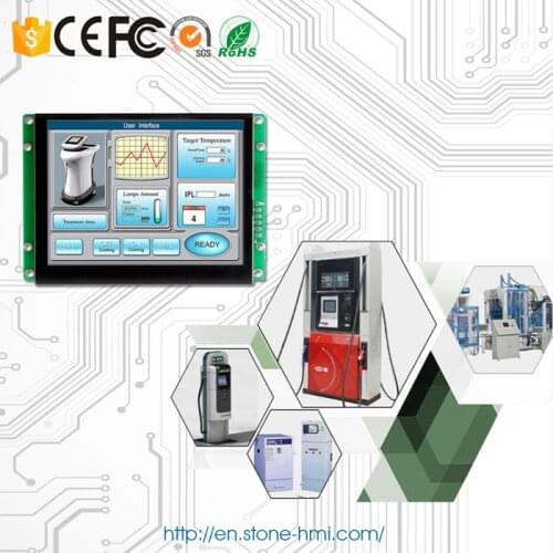 10.4" TFT LCD Panel with Controller + Touch Screen & RS232 Serial Interface for Industrial HMI Control