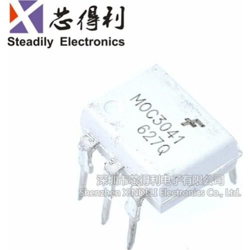 10pcs/lot Moc3041 Optical Coupler Bidirectional Triode Thyristor Driver Dip-6 Brand New & Original