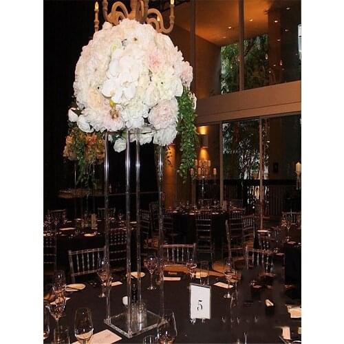 10pcs Wedding decoration Acrylic geometric road Transparent Flower stand Christma decoration Bride party decot 3acrylic plinth