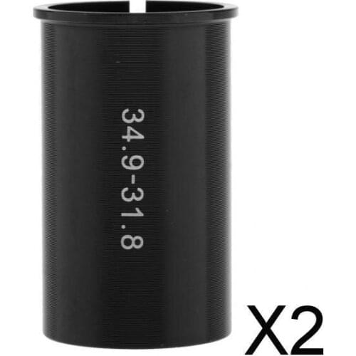 2xBicycle Seat Post Shim Tube Sleeve Adapter Size Reducer 15 Size 31.8 to 34.9