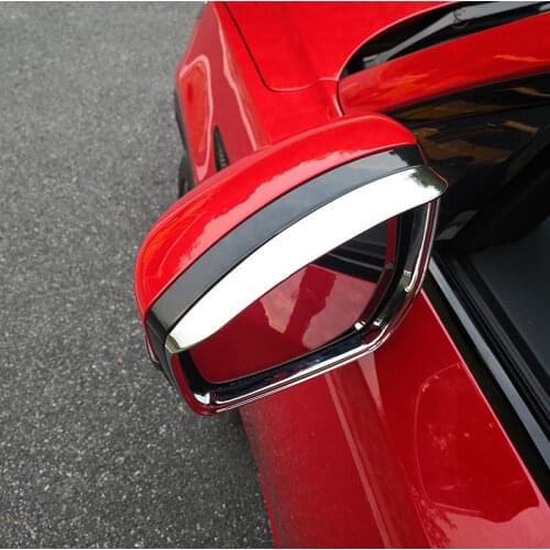 2pc for JAGUAR ePACE 2018 Rearview Mirror Rain eyebrows Decorative Frame