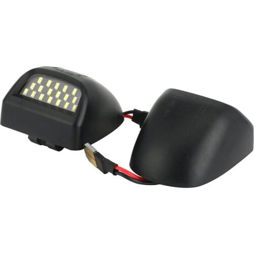 2PCS Car LED License Plate Lamp 3W 18 Beads White Light License Tag Lights Number Plate Lamp Replacement for Cadillac Chevy GMC