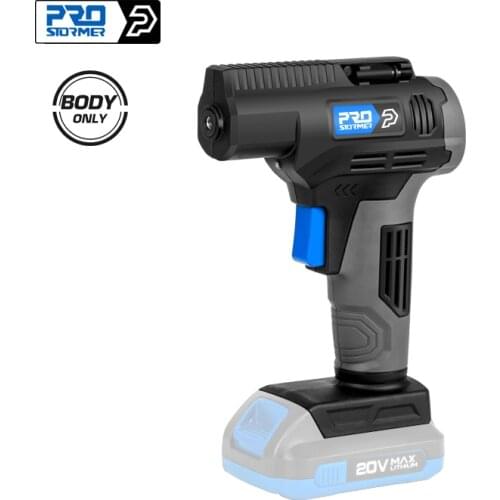 20V Portable Air Inflator Car Compressor Pump Handled Digital Rechargable Air Compressor Hot Bare Tool Only By PROSTORMER