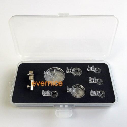 7 Pcs Free Motion Couching Echo Quilting Ruler Foot For Bernina New Style