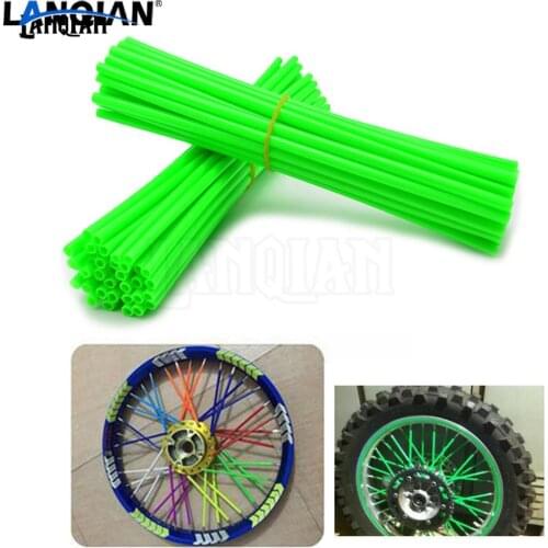 72pcs Universal Dirt Bike Motorcycle Wheel spoke skins cover For KAWASAKI KLX140L KLX110L KLX140 KLX450R KLX300R KLX125 KLX125L