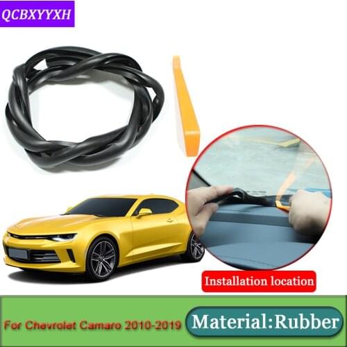 Car-styling For Chevrolet Camaro 2010-2019 Anti-Noise Soundproof Dustproof Car Dashboard Windshield Sealing Strips Accessories