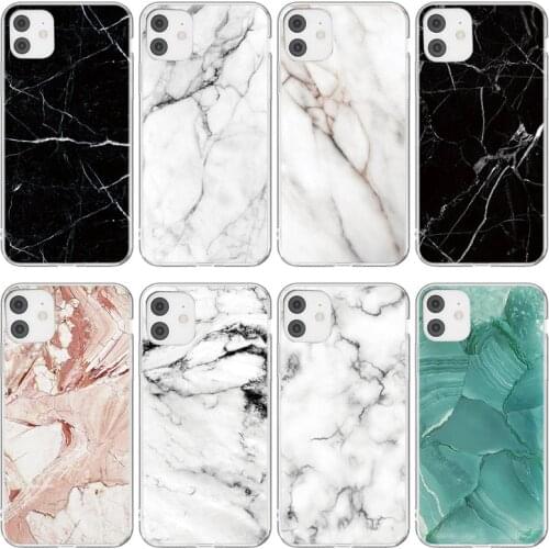 Moskado Marble Stone Texture Phone Case For iPhone 12 Pro 11 Pro Max X XR XS Max 7 8 Plus SE 2020 7 8 6 6s Plus Soft TPU Cover