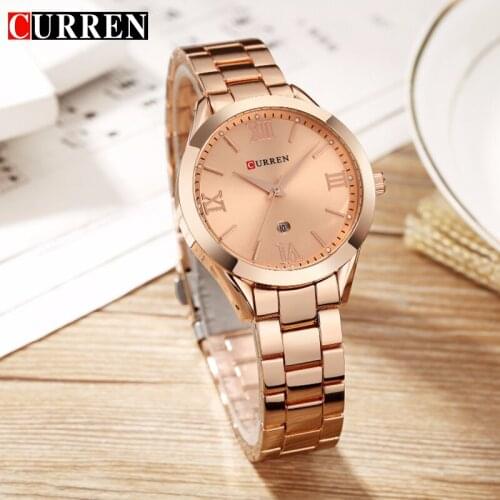 Curren Elegance Women Watches Top Brand Luxury Stainless Steel Quartz Watch Relogio Feminino Dress Fashion Watch For Women Gifts
