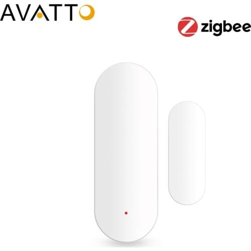 AVATTO Tuya Zigbee Door Sensor,Smart Door Open/Closed Detectors,Smart Home Window Sensor Work with Alexa,Google Home Gateway Hub