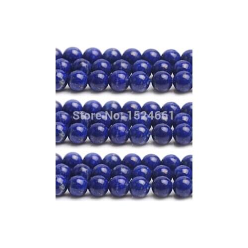 Imperial lapis lazuli beads child 4/6/8/10/12MM * and semi round fashion