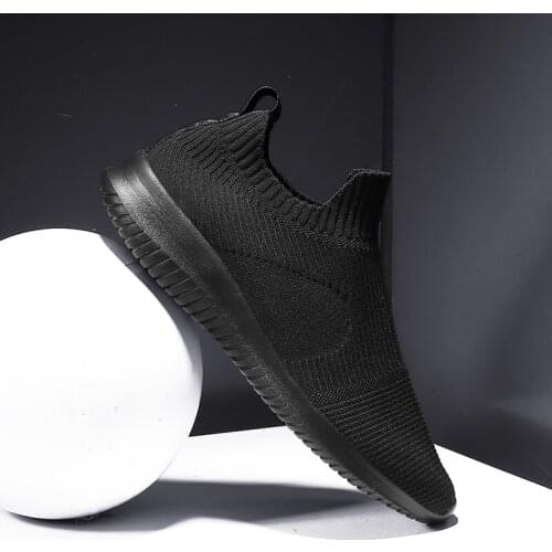 Breathable comfortable hot knitting zapatos Fashion leisure Shoes Light trainers de espadrilles Fashionable mens fashion solid