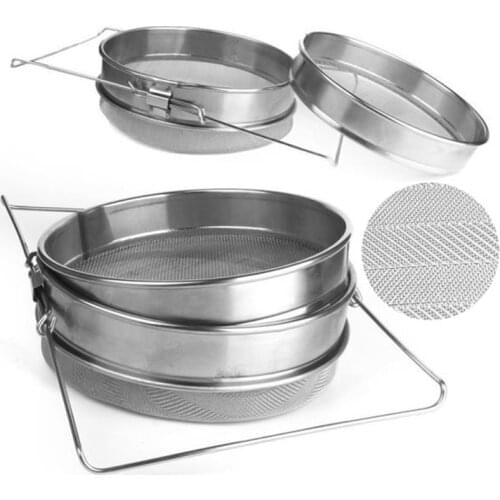 304 Stainless Steel Honey Strainer, 2 Layers High Efficiency Honey Filters, Double Honey Strainers Beekeeping Tool