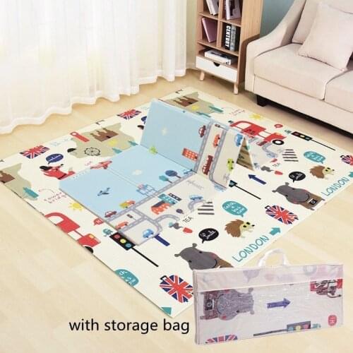 Cartoon Climbing Pad Rug Activity Game Toy Educational Xpe Puzzle Mats for Kids Foldable Baby Play Mat Childrens Carpet Nursery