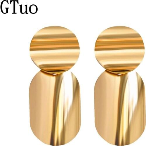 Fashion Metal Earring for Women Irregular Oval Shell Drop Earring Boho Boucles D'oreilles Pour Les Femmes Statement Earring