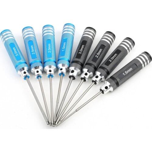 4PCS Hex Screwdrivers 1.5mm 2.0mm 2.5mm 3.0mm Professional Screw Driver Tool Kit For RC Helicopter Plane Transmitter Car