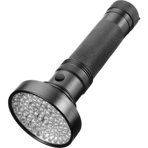 New UV Blacklight Flashlight Lamp 100LED UV Light Detector UltraViolet Torch Inspection Light Safety Durable For Security Check