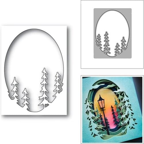 New Layered Small Pine Tree Collage 2020 Metal Cutting Dies for DIY Scrapbooking Decor and Card Making Embossing Craft No Stamps