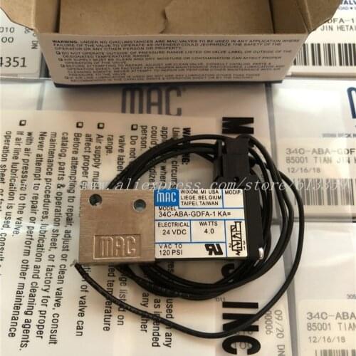 34C-ABA-GDFA-1KA MAC Solenoid Valve 100% New Original
