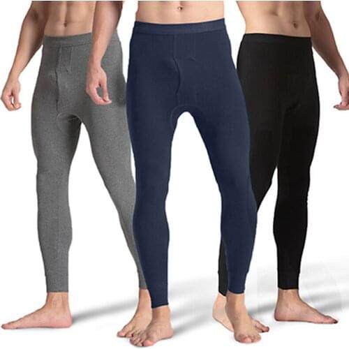 Autumn Winter Men Thermal Pants Long Johns Cotton Mens Breathable Underwear Thermo Clothes Warm Pants Thermo Male Homewear