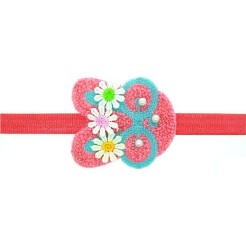 10pcs Fashion Cute Floral Rabbit Soft Hairbands Crochet Flower Bunny Headbands Easter Headwear Princess Hair Accessories