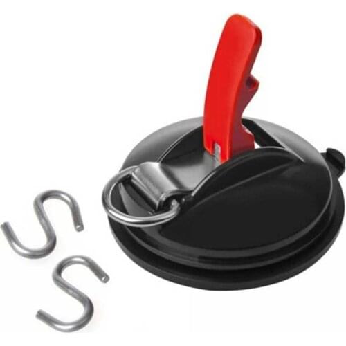 Suction Cup Anchor Heavy Duty Tie Down Car Mount Luggage Tarps Tents With S-Shaped Securing Hook For Car Truck Auto Goods